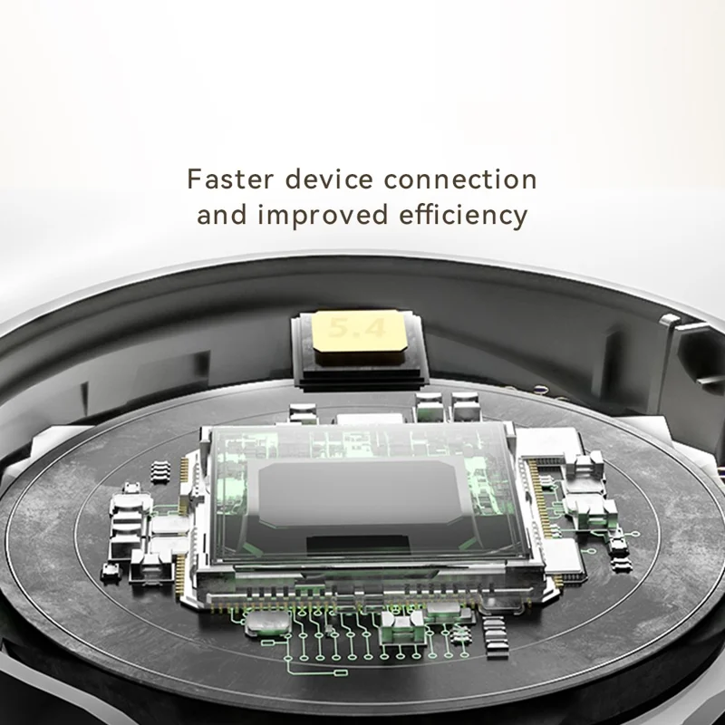 EL-GT10 Bluetooth-Compatible Headphone Active Noise Cancelling Over Ear Wireless Gaming Music Headset - White