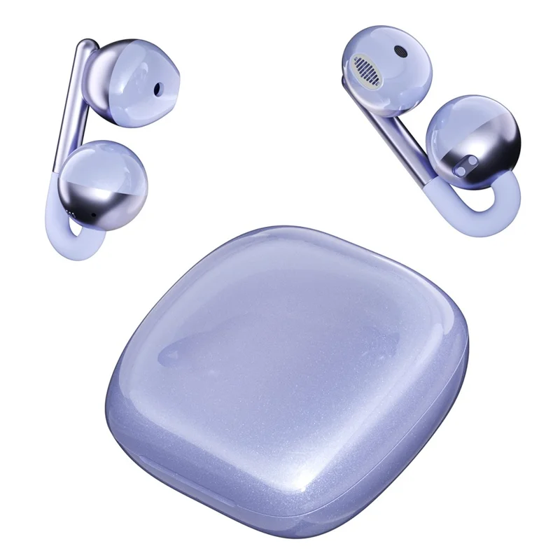F22 Ohrhörer OWS Bluetooth-kompatible Ohrhörer ENC Geräuschreduzierung Halb-In-Ear Gaming-Kopfhörer - Lila