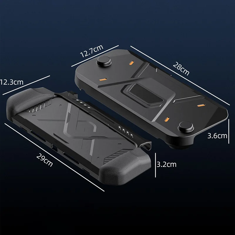 Per Nintendo Switch 2 Custodia protettiva Anti caduta TPU + Guscio in PC - Nero