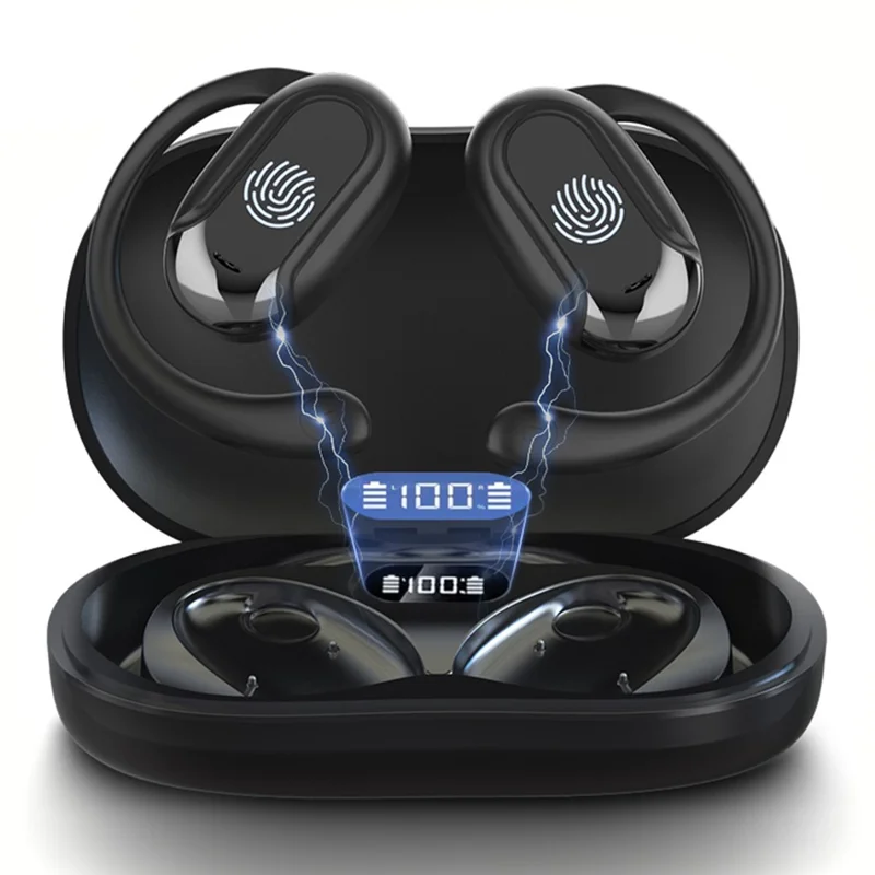 Écouteurs de musique T20 compatibles Bluetooth avec traduction multilingue et réduction de bruit - Noir