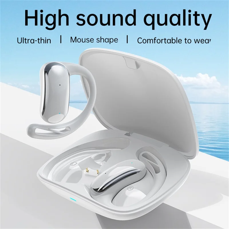 Auricolari wireless T25 OWS Bluetooth con traduzione multilingua per musica - Bianchi