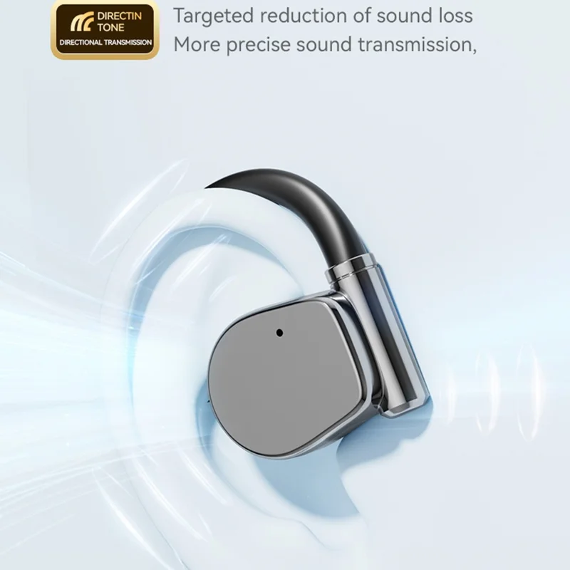M111 Bluetooth-compatible 5.4 Earbuds Noise Reduction HD Audio Open Ear Wireless Headphones - Nude