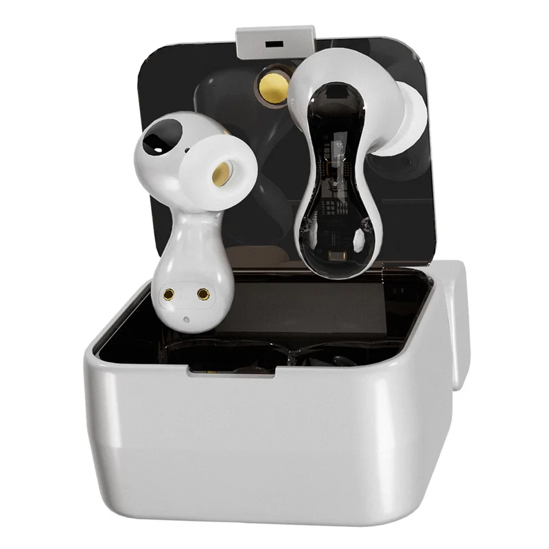 ND Pulsar Cuffie Bluetooth con Driver Dinamico HIFI da 13mm In-Ear con 4 Microfoni - Bianco