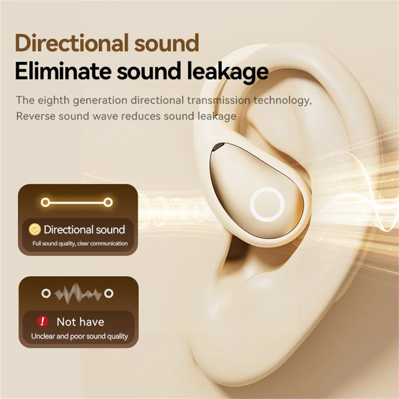 Auricolari Bluetooth M95 HiFi con Traduzione AI in 144 Lingue per Sport - Nude