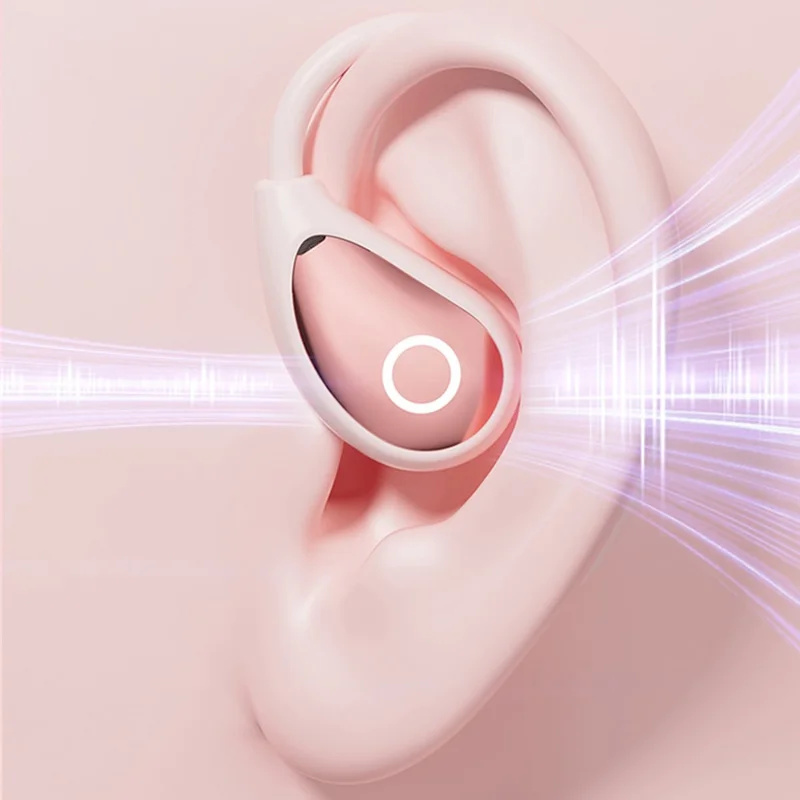 M95 Ear Hook Wireless Earbuds HiFi Sound Bluetooth-Compatible Earphones for Sports  /  Workout  /  Exercise - Pink