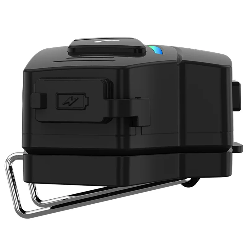 COOLREACH X8 Motorcycle Helmet Bluetooth-Compatible Headset Wireless Riding Waterproof Earphones with RGB Light - Hard Mic