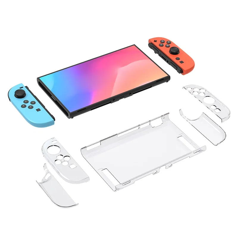 HONSON HS-SW2032 Для Nintendo Switch 2 Прозрачный Чехол ПК Тонкий Защитный Чехол Прозрачный Корпус Противоударный / Небьющийся
