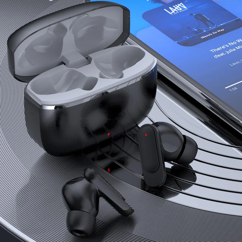 MAX60 Kabellose Bluetooth-kompatible Ohrhörer mit starkem Bass, aktiver Geräuschunterdrückung und CVC-Kopfhörer