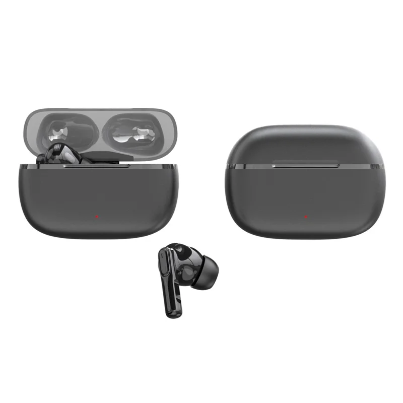 MAX50 Drahtloser Bluetooth-kompatibler Kopfhörer mit starkem Bass, aktiver Geräuschunterdrückung, CVC Musik-Gaming-Ohrhörer - Schwarz