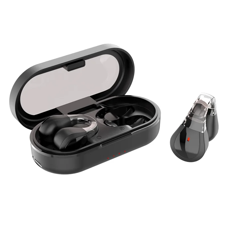 Q60 Kabellose Bluetooth-kompatible Stereo-Kopfhörer Wasserdicht mit Touch-Steuerung Ohrhörer - Schwarz