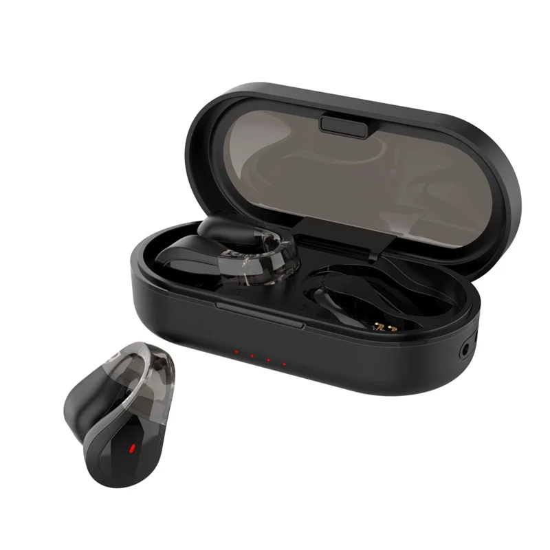 Q60 Kabellose Bluetooth-kompatible Stereo-Kopfhörer Wasserdicht mit Touch-Steuerung Ohrhörer - Schwarz