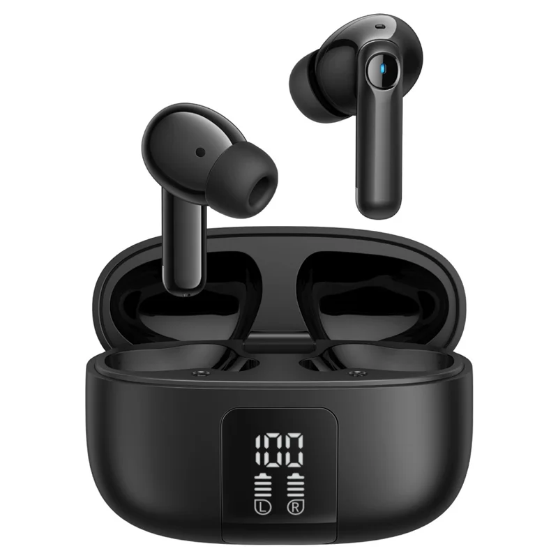 JOYROOM JR-FN3 Écouteurs sans fil Bluetooth Compatible ANC Réduction de Bruit Active Contrôle par Application Intelligente - Noir