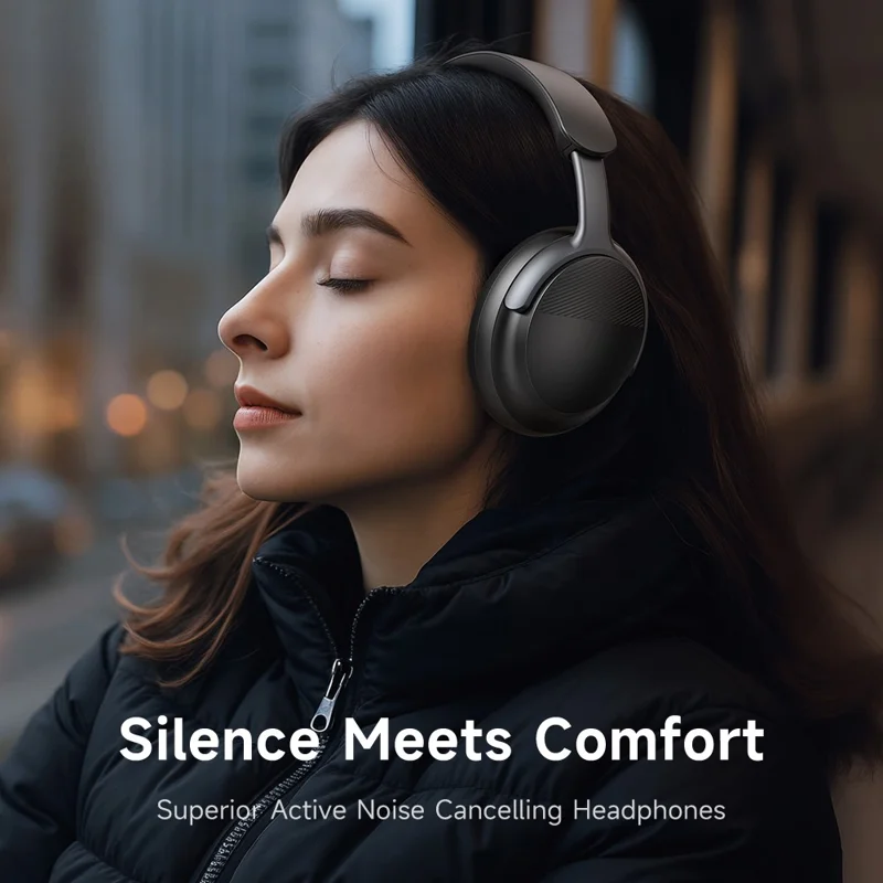 MCDODO HP-142 Auriculares Superiores con Cancelación Activa de Ruido Bluetooth - Negro