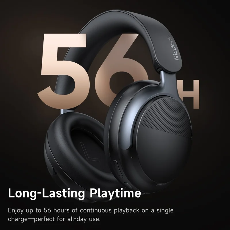 MCDODO HP-142 Superior Active Noise Cancelling Over Ear Headphones Bluetooth-compatible Headset - Beige