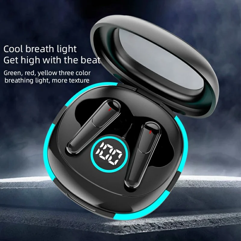 TWS-PLUS 50 Noise Reduction Bluetooth-compatible Earbuds Touch Control In Ear Sports Headphones - Nude
