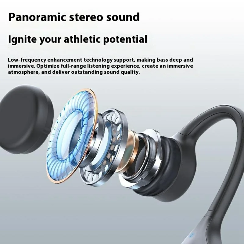 X3 Bone Conduction Headphones Open Ear Waterproof Wireless Headset for Sports Running