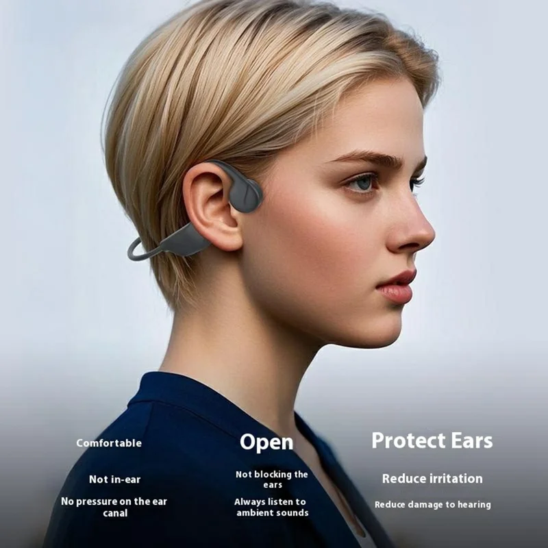X3 Bone Conduction Headphones Open Ear Waterproof Wireless Headset for Sports Running