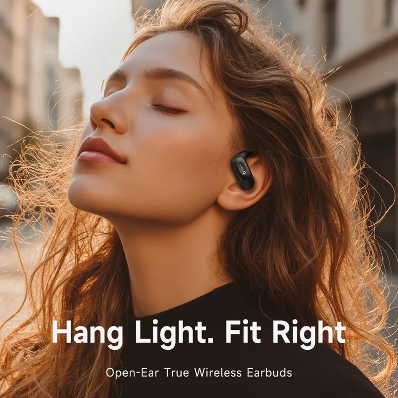 MCDODO HP-805 Air O2 Open Ear True Wireless Earbuds Bluetooth-kompatible Musik-Kopfhörer - Schwarz