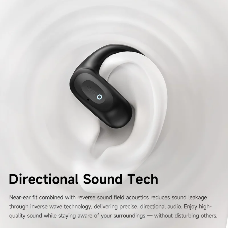 MCDODO HP-805 Air O2 Open Ear True Wireless Earbuds Bluetooth-kompatible Musik-Kopfhörer - Schwarz