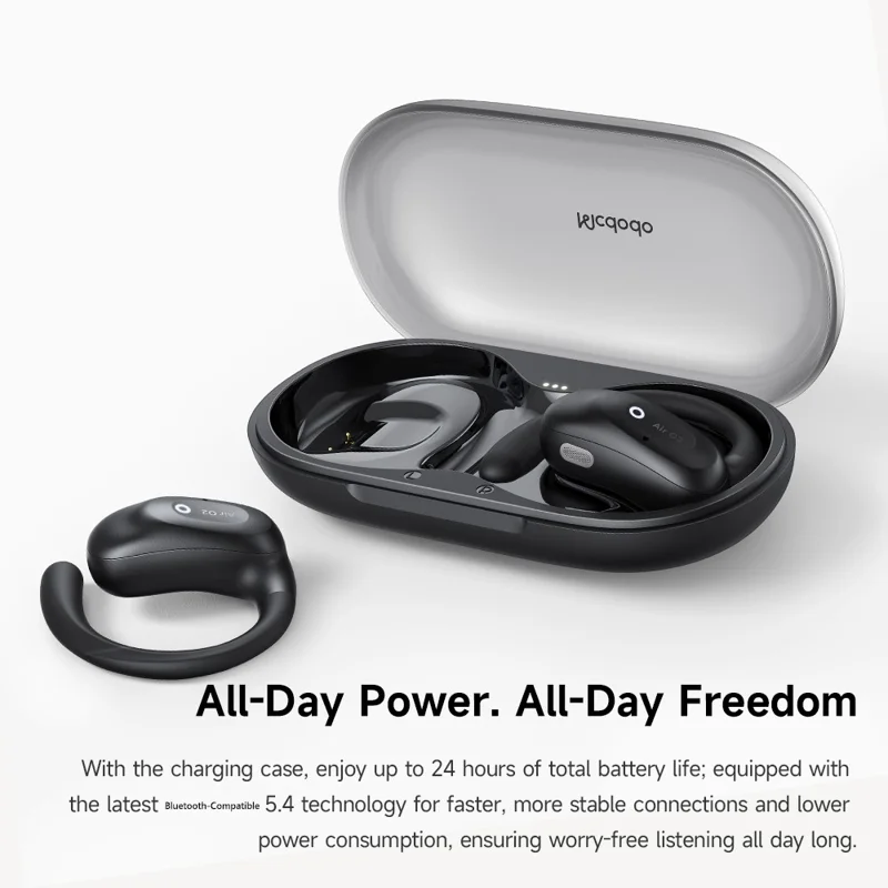 MCDODO HP-805 Air O2 Open Ear True Wireless Earbuds Bluetooth-kompatible Musik-Kopfhörer - Schwarz