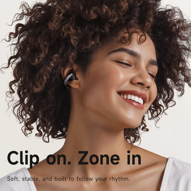 MCDODO HP-816 Clip On C Shape Earbuds Bluetooth-compatible Open Ear Headphones with LED Battery Display
