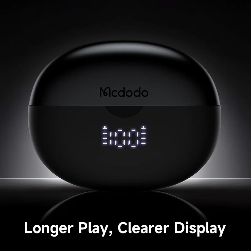 MCDODO HP-816 Clip On C Shape Earbuds Bluetooth-compatible Open Ear Headphones with LED Battery Display