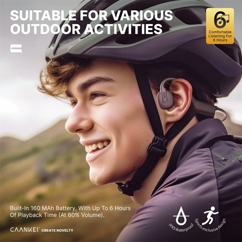 Auriculares KO8 de conducción ósea, inalámbricos para deportes, impermeables