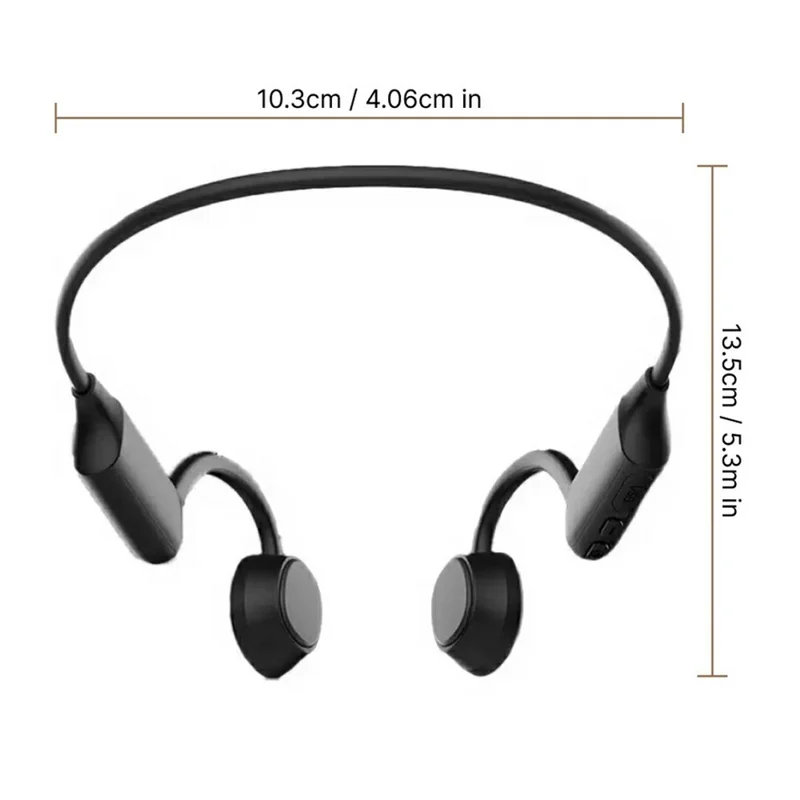 Auriculares KO8 de conducción ósea, inalámbricos para deportes, impermeables