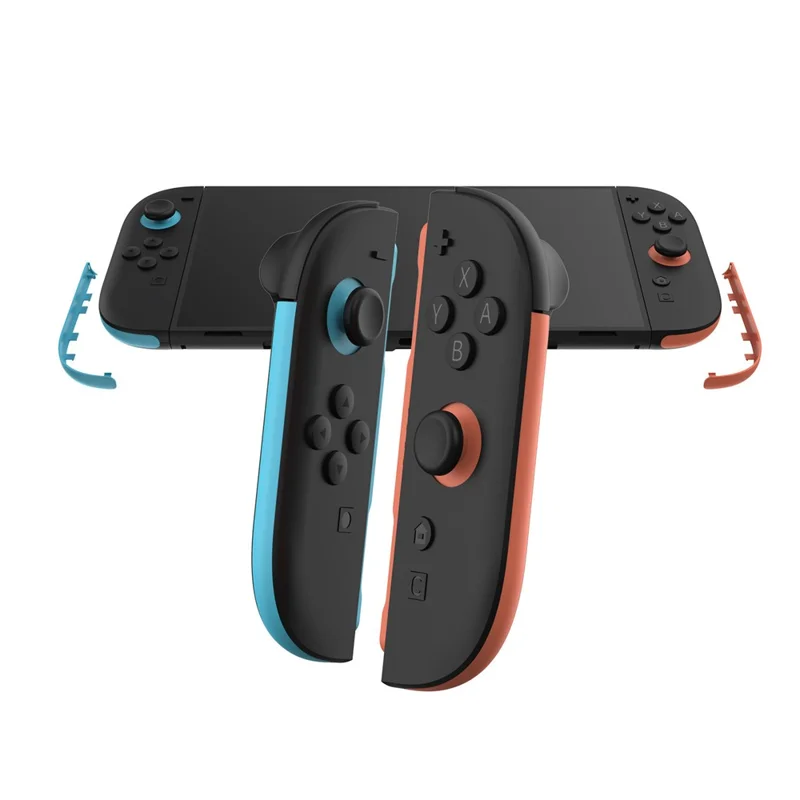 Pour Nintendo Switch 2 Bandes décoratives de manette Joy-Con gauche et droite Accessoires de jeu - Bleu+Rouge