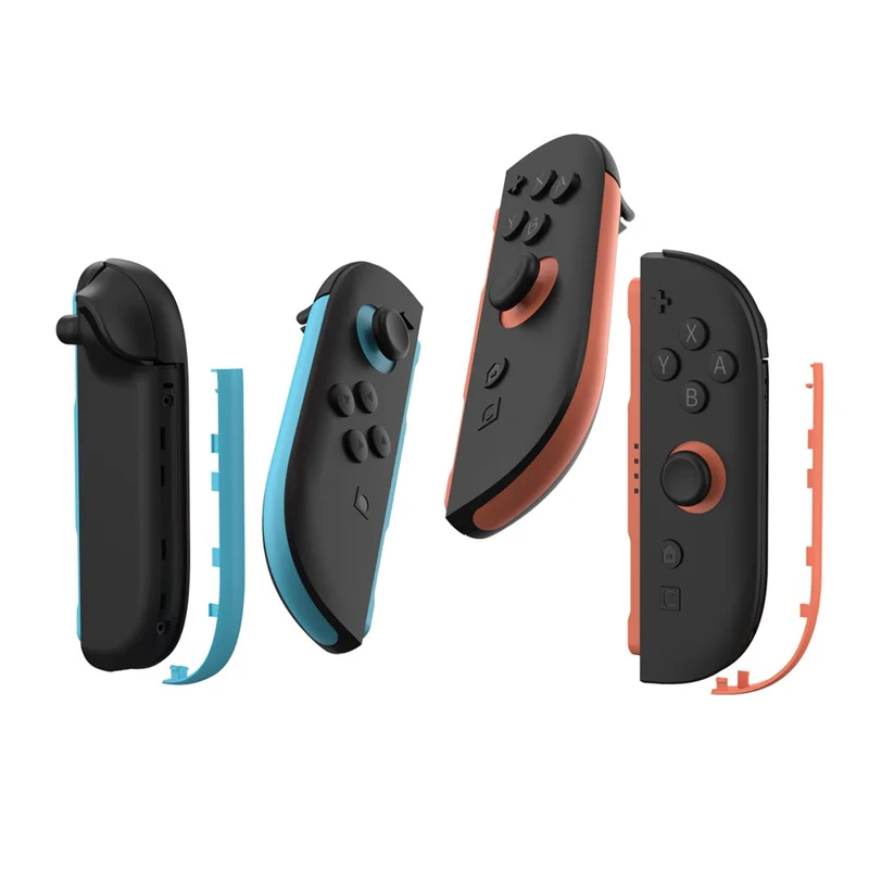 Pour Nintendo Switch 2 Bandes décoratives de manette Joy-Con gauche et droite Accessoires de jeu - Bleu+Rouge