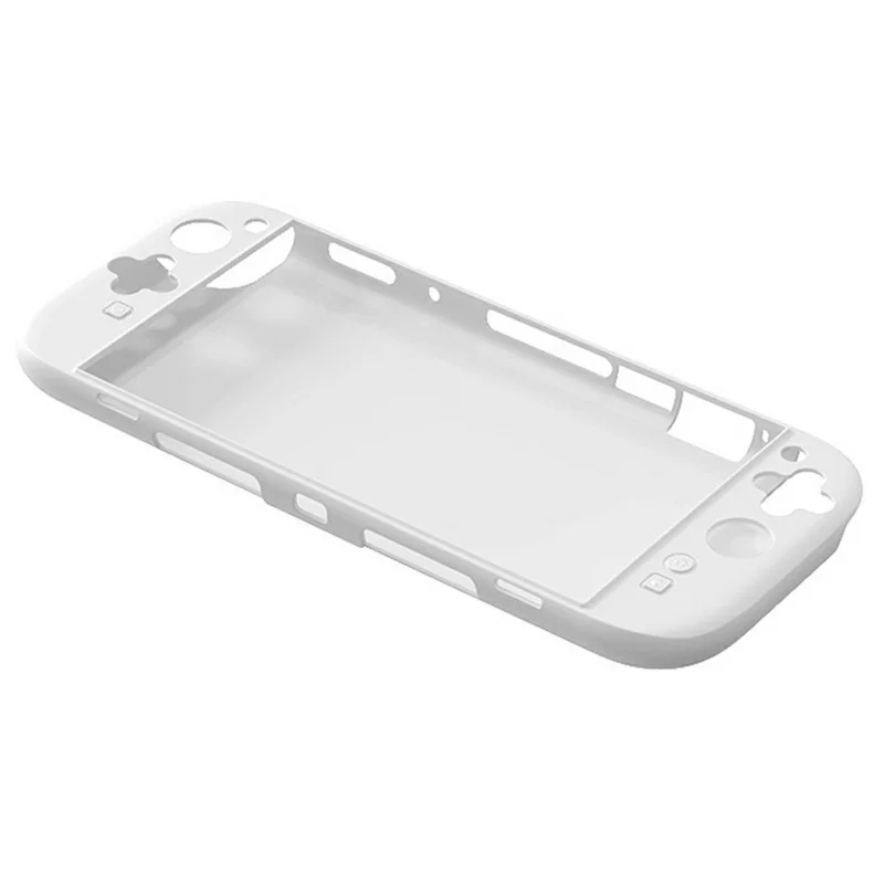 Funda protectora de silicona para Nintendo Switch 2 con tapas de joystick - Blanco, resistente a golpes
