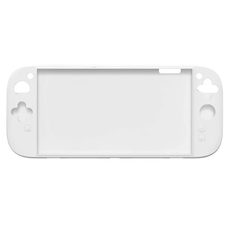 Funda protectora de silicona para Nintendo Switch 2 con tapas de joystick - Blanco, resistente a golpes