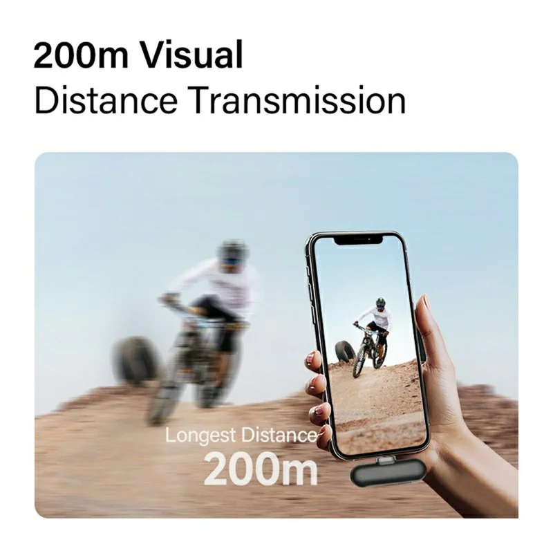 V36 Para iPhone 15 / 16 / Android Mini Microfone de Lapela Sem Fio com Cancelamento de Ruído por IA e Receptor USB-C