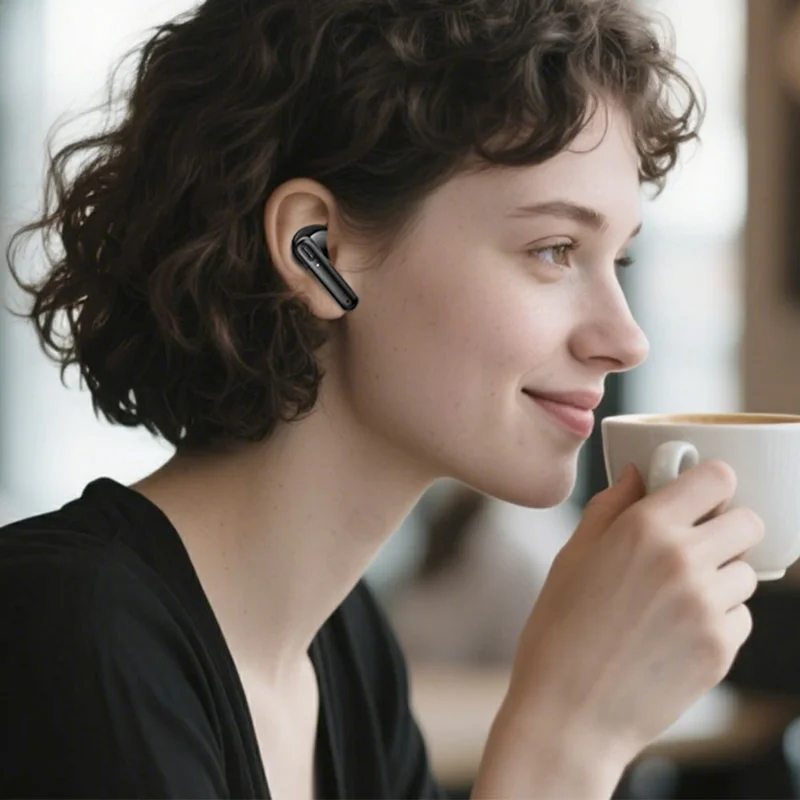 USAMS Echo E03 Semi In Ear Headphones AAC Lossless Audio Bluetooth-compatible TWS Earbuds