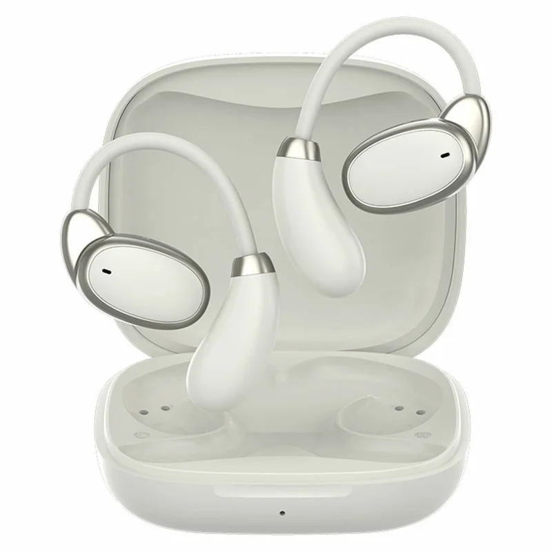V18 Real-Time Translation Earphones Global Travel Meetings 200+ Languages Translation Headset - Beige