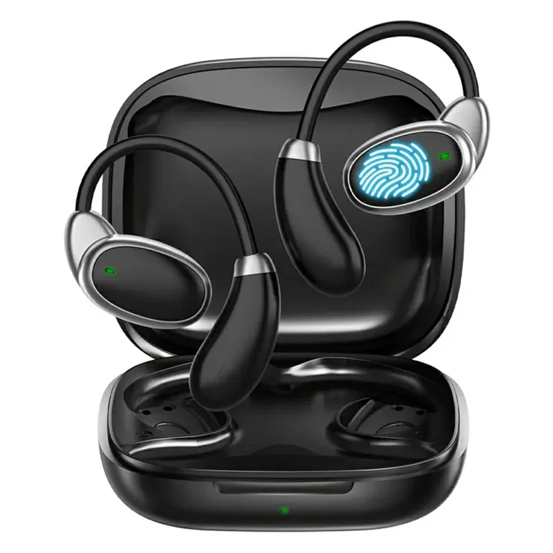 Auricolari V18 con Traduzione in Tempo Reale per Viaggi Globali e Riunioni - Traduzione in 200+ Lingue - Nero