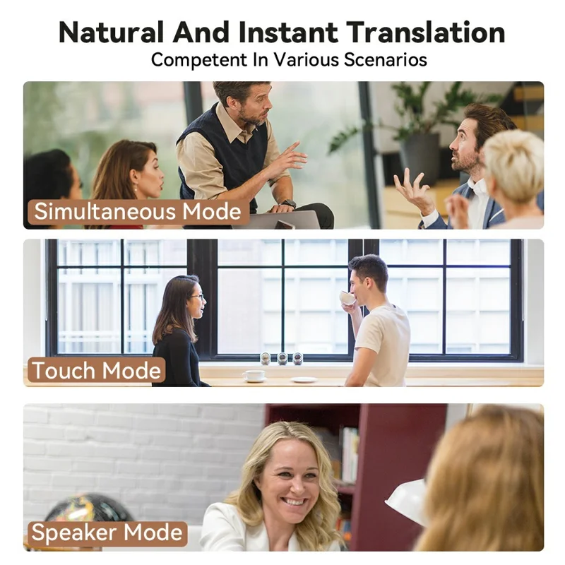 V13 AI Translation Earbuds Multi Languages Real Time Interpretation Bluetooth-compatible Earphones