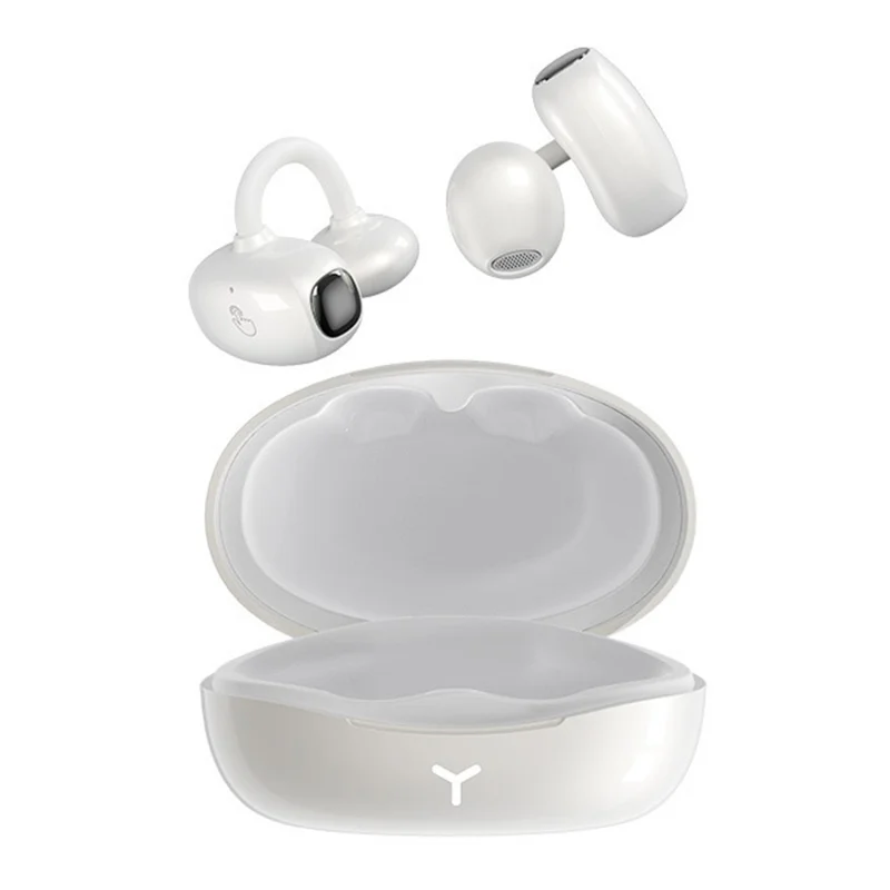 HM22 KI-Übersetzungs-Kopfhörer mit intelligenter Geräuschreduzierung, Touch-Steuerung und Sportmodus, Bluetooth-kompatible Ohrhörer mit Ohrbügel - Weiß