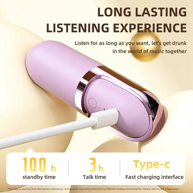 S13 Wireless Earbuds Sleep Aid Headset with Massage Function Vibration Mode Noise Cancelling for Relaxation / Stress Relief - White
