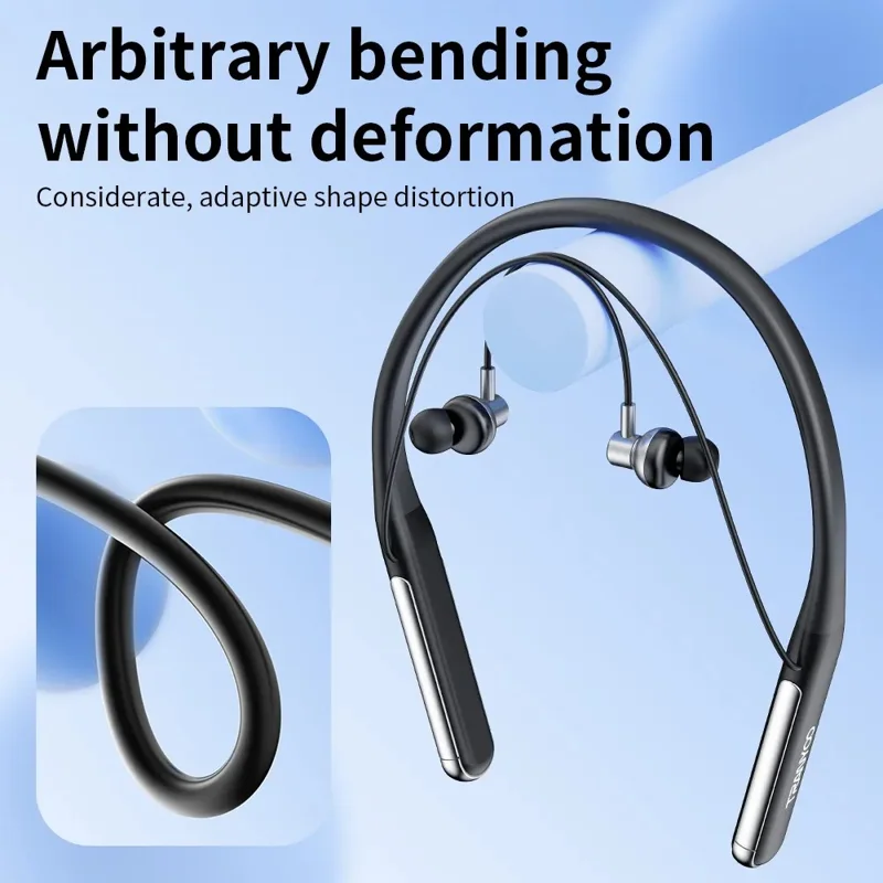 TRANYOO T-M15 Running Sports Bluetooth-Compatible Earphones Neckband Wireless Music Headset Support TF Card