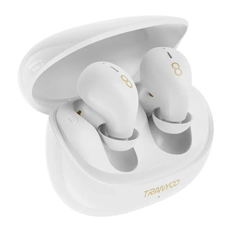 TRANYOO T-M29 Sleeping Mini TWS Bluetooth-Compatible Earbuds Lightweight In-ear Music Earphones - White