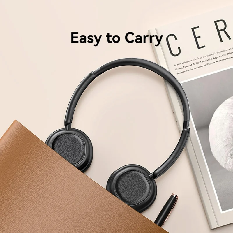 Fones de Ouvido Bluetooth USAMS Free SR01 com Cancelamento de Ruído ANC Over Ear para Música