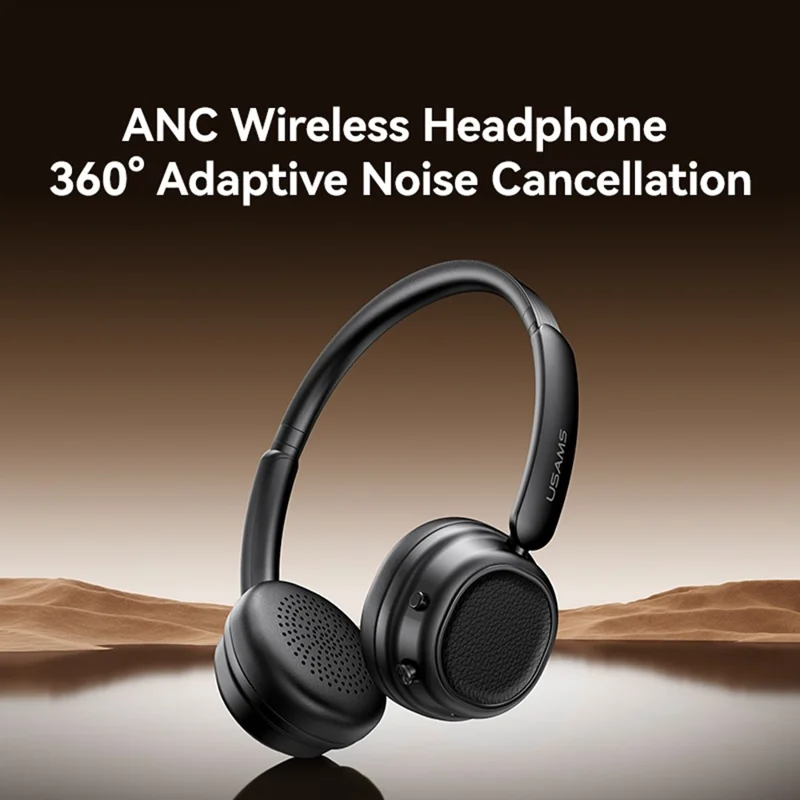 Fones de Ouvido Bluetooth USAMS Free SR01 com Cancelamento de Ruído ANC Over Ear para Música