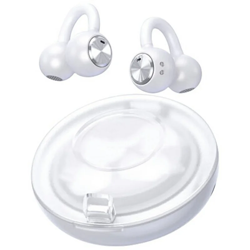 DL3 Ear Clip Wireless Bluetooth-compatible Earphones HiFi Sound Noise Reduction Earbuds - White