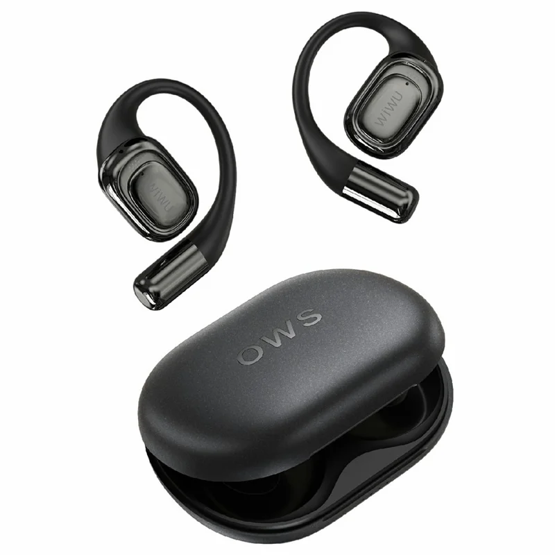 WIWU O500 Open Ear TWS Wireless Earphones IPX7 Waterproof Bone Conduction Sports Headphones - Black