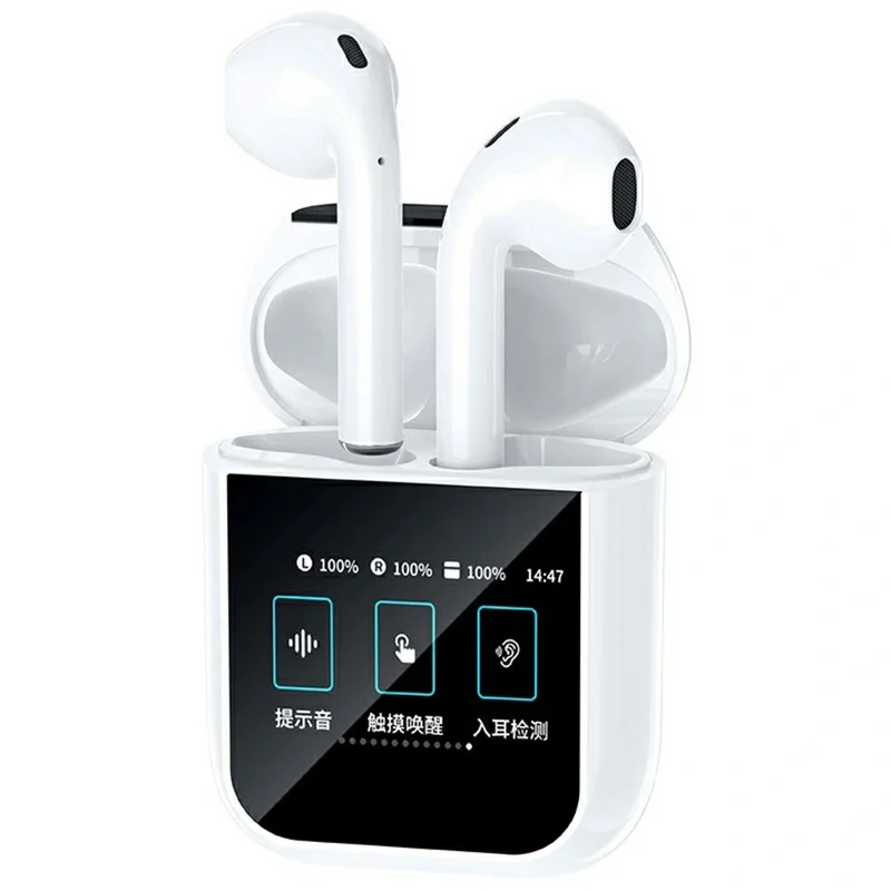 Fones de Ouvido Sem Fio WIWU T24 TWS com Detecção Intra-auricular Bluetooth 5.4 para Música