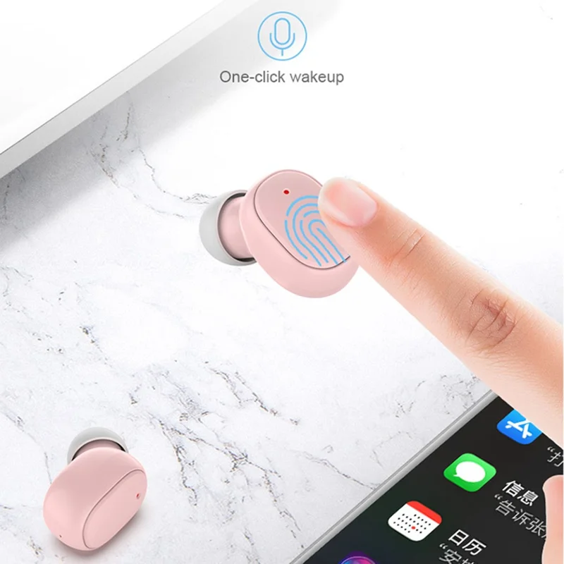 A6S PRO TWS Wireless Earbuds HiFi Sound Noise Reduction Bluetooth-Compatible Earphones - Black