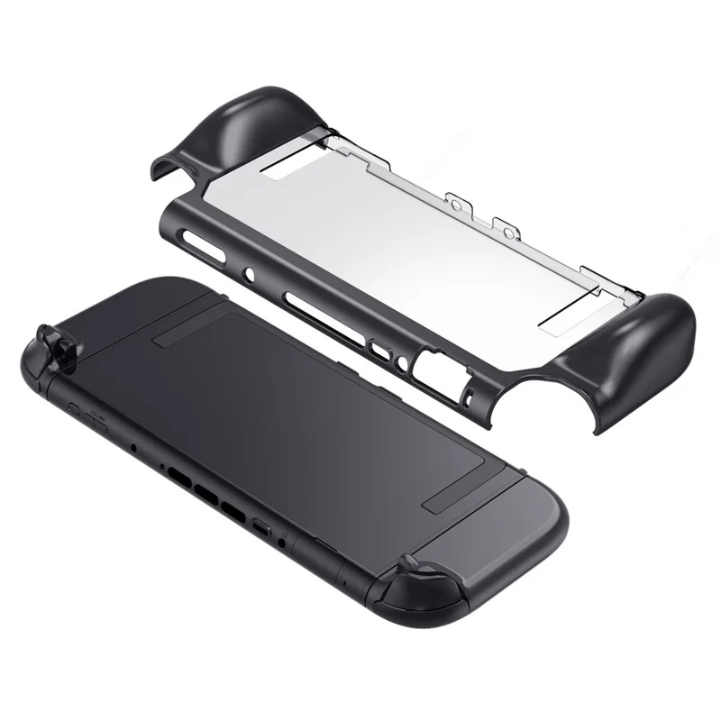 Étui de protection pour Nintendo Switch 2 en PC + TPU avec béquille - Coque transparente pour console de jeu