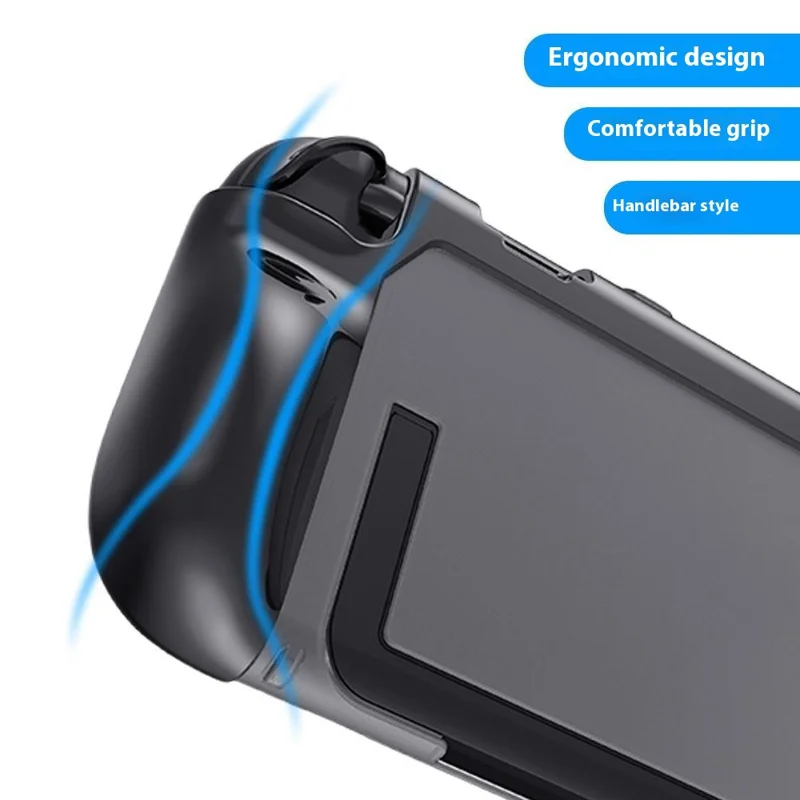Étui de protection pour Nintendo Switch 2 en PC + TPU avec béquille - Coque transparente pour console de jeu