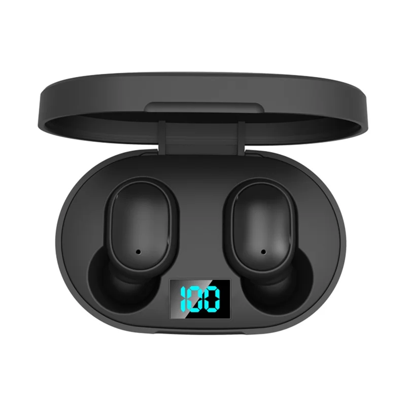 E6S Fones de Ouvido Bluetooth Sem Fio Verdadeiros com Som HiFi Estéreo Intra-auriculares